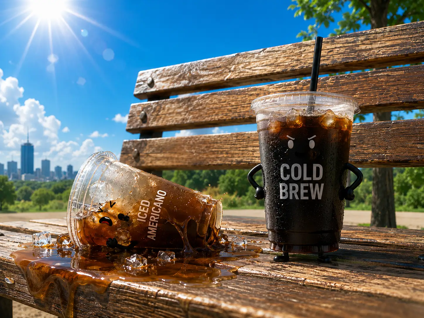 A glass of cold brew that stays rich even as the ice melts